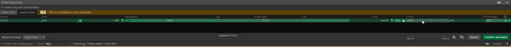 How to Trade Stocks: creating a limit order