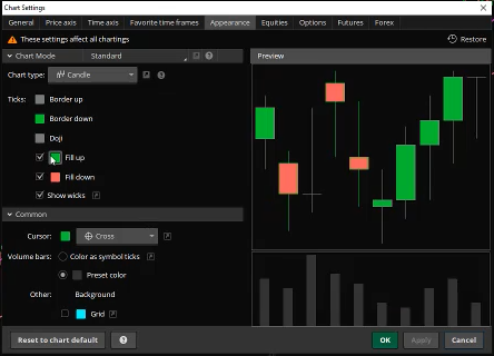 Changing chart color graphic