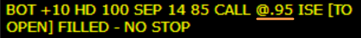 Options Price