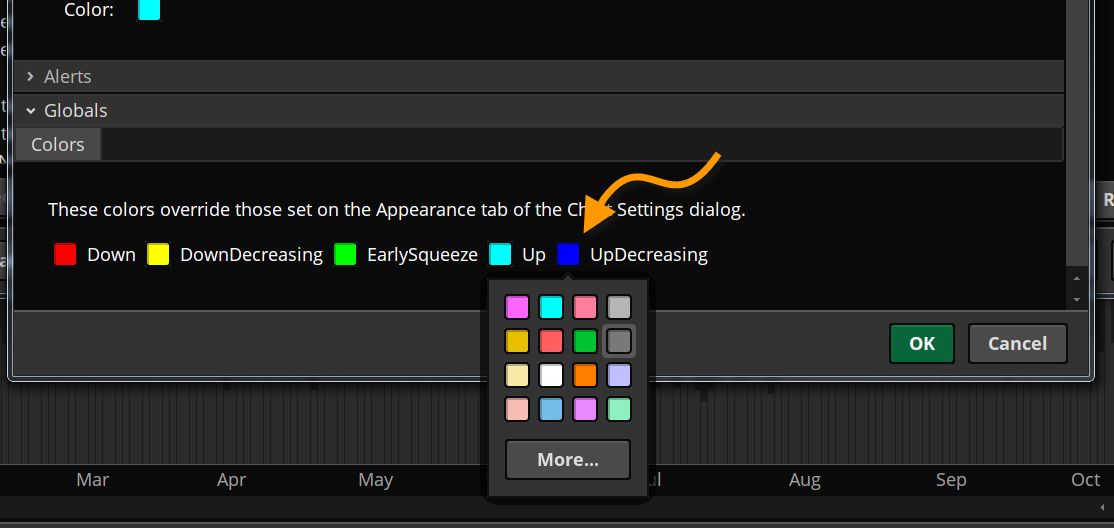 Picking the color change